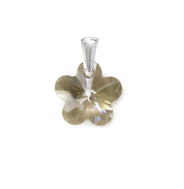 Strieborný prívesok  kvetinka Crystal Silver Shade