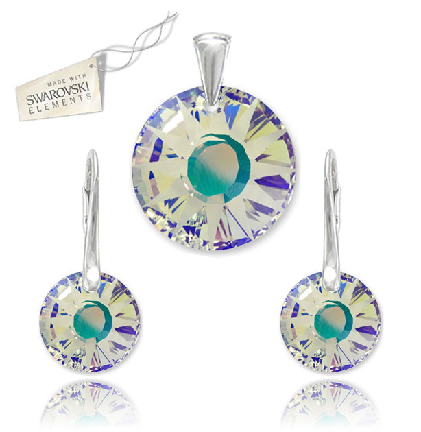 Swarovski set Slnko dúhovej farby Crystal AB